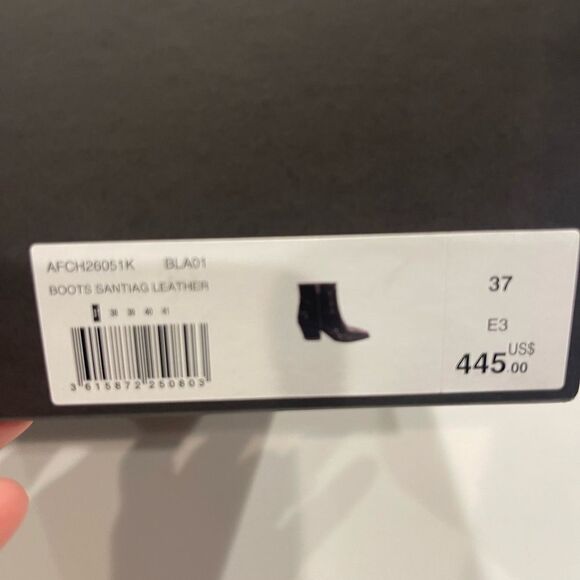 THE KOOPLES Santiag Studded Ankle Booties NIB Size 37 - Picture 11 of 15